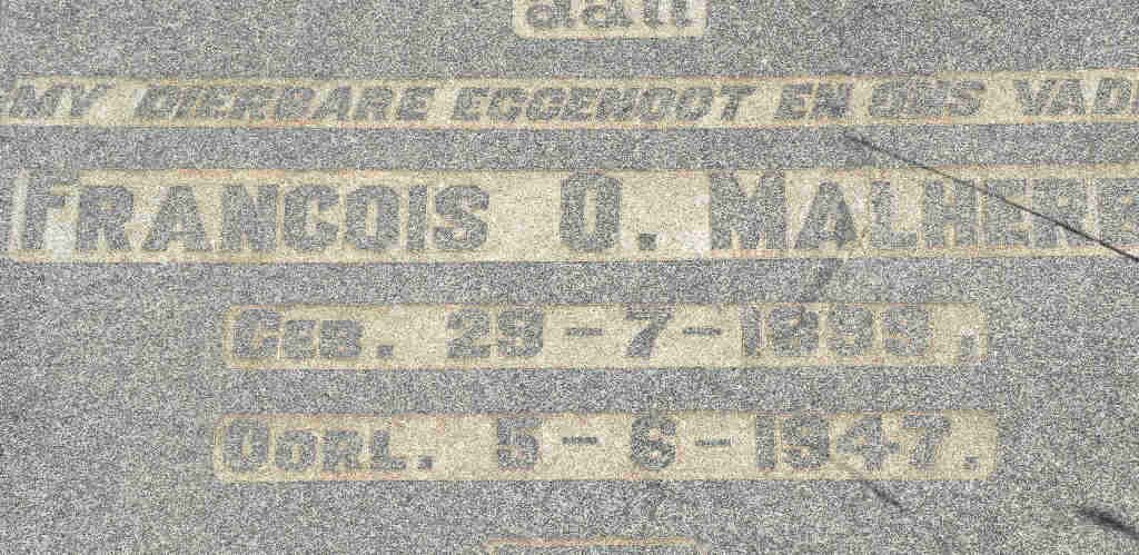 MALHERBE Francois O. 1899-1947
