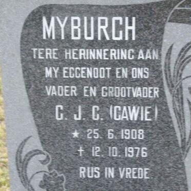 MYBURGH C.J.C 1908-1976