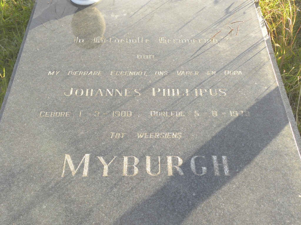 MYBURGH Johannes Phillipus 1900-1973