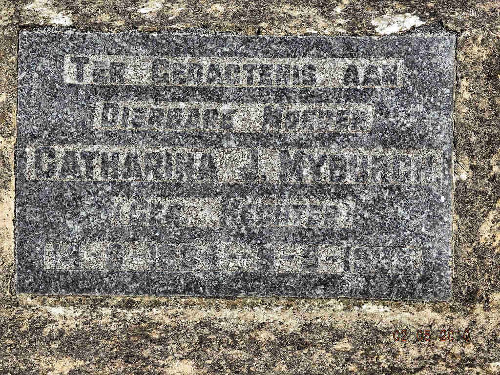 MYBURGH Catharina J. nee HECHTER ?-?