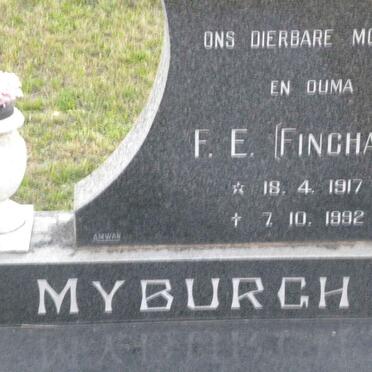 MYBURGH C.R. 1913-1977 &amp; F.E. FINCHAM 1917-1992