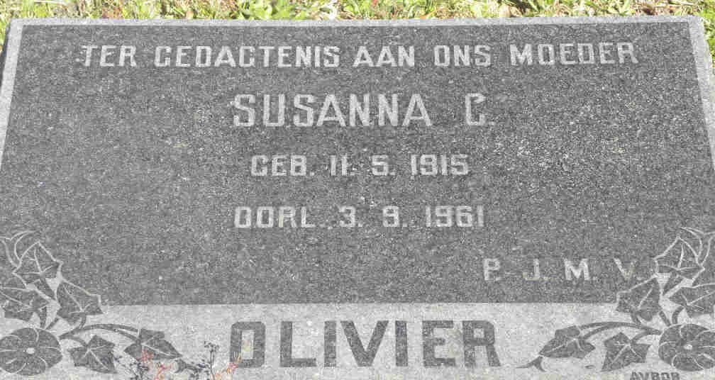 OLIVIER Susanna C. 1915 - 1961