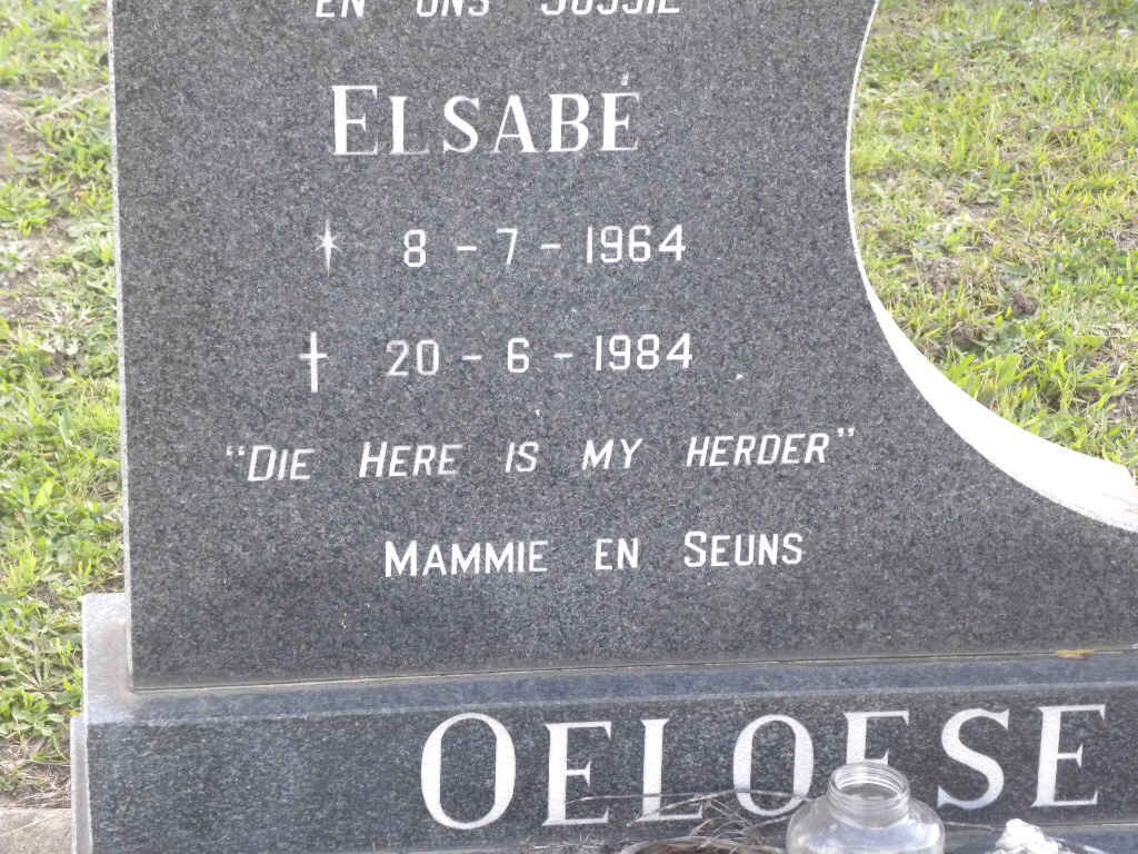 OELOFSE Elsabé 1964-1984