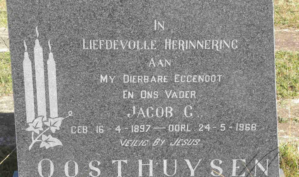 OOSTHUYSEN Jacob G. 1897-1968