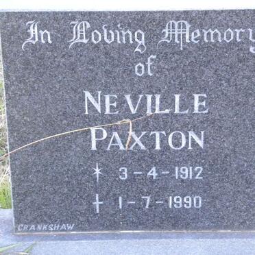 PAXTON Neville 1912-1990