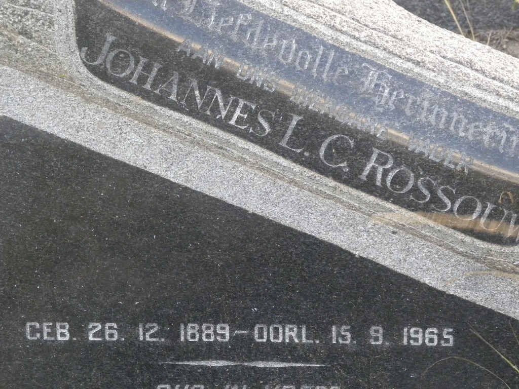 ROSSOUW Johannes L.C. 1889-1965