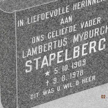 STAPELBERG Lambertus Myburgh 1909-1978