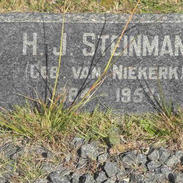 STEINMAN H.J. nee VAN NIEKERK 1884-1957