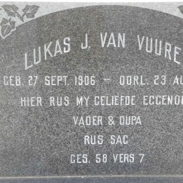 VUUREN Lukas J., van 1906-1971