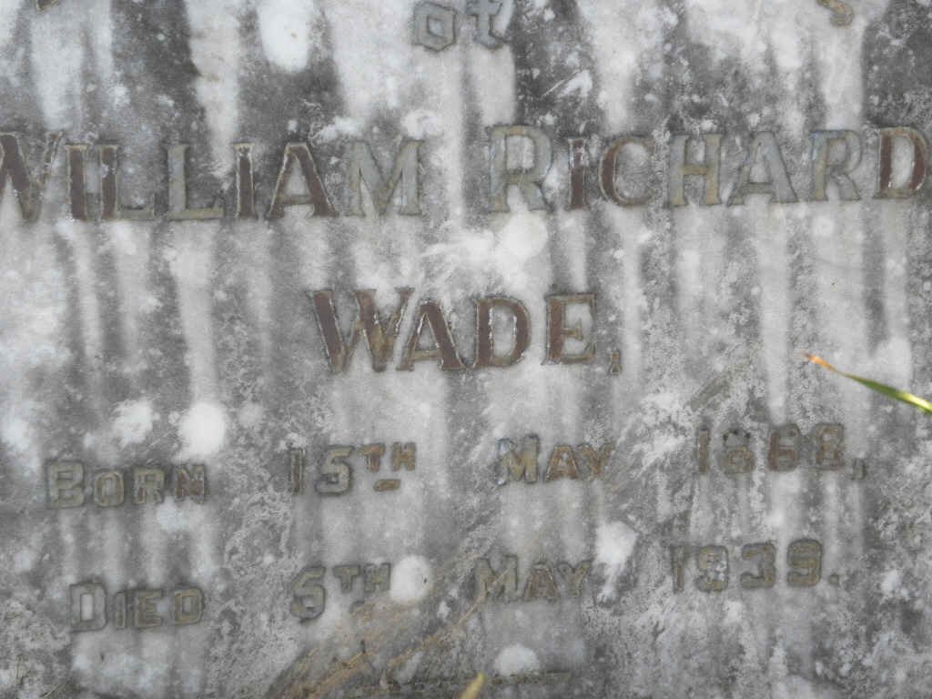 WADE William Richard 1869-1939