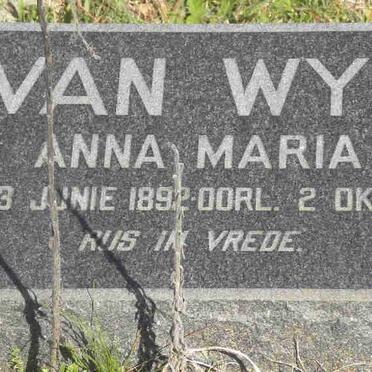 WYK Anna Maria, van 1892-1975