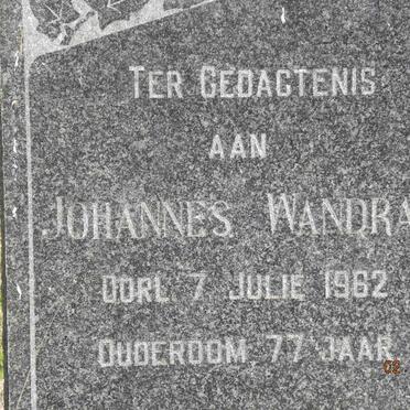 WANDRAG Johannes -1962