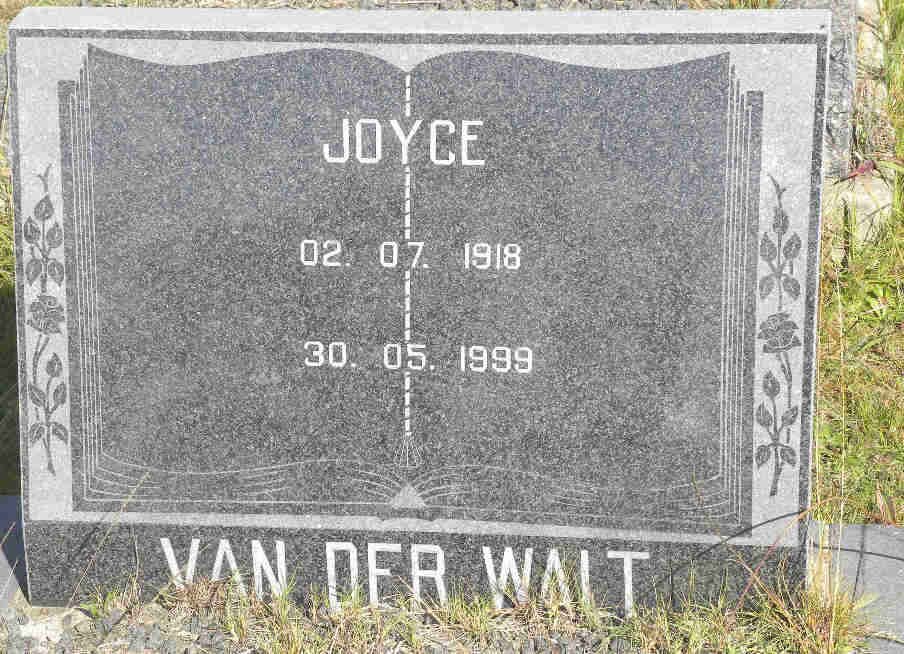 WALT Joyce, van der 1918-1999