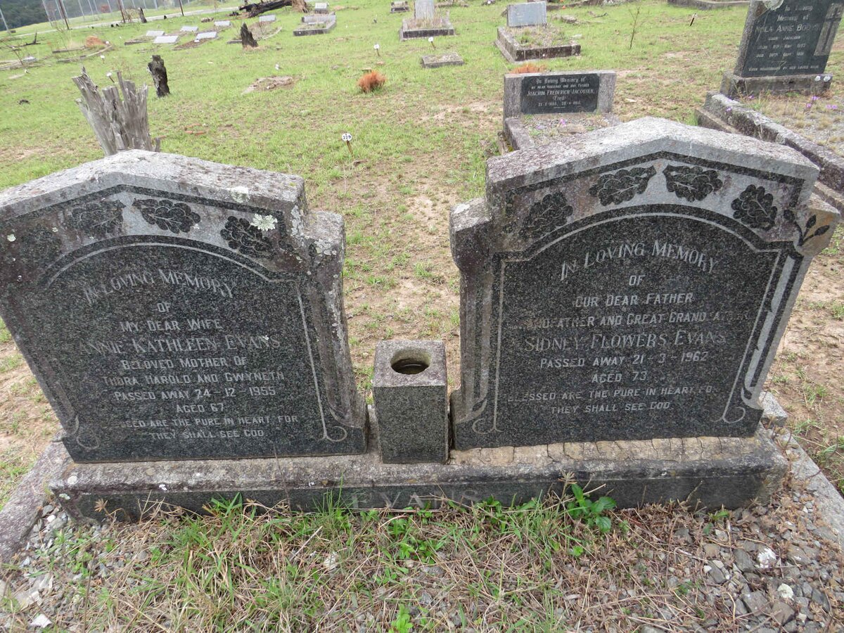 EVANS Sidney Flowers -1962 &amp; Annie Kathleen -1955