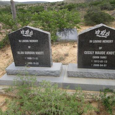 KNOTT Alan Gordon 1906-1985 &amp; Cecily Maude TARR 1913-2006