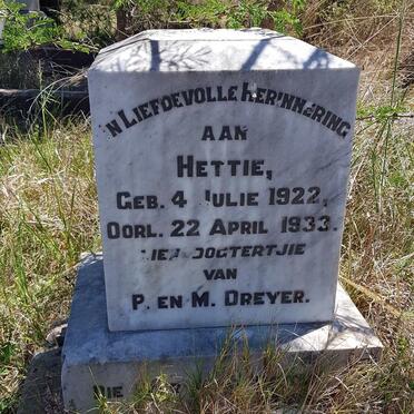 DREYER Hettie 1922-1933