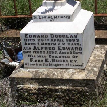 BUCKLEY Edward Douglas -1893 :: BUCKLEY Alfred Edward -1895