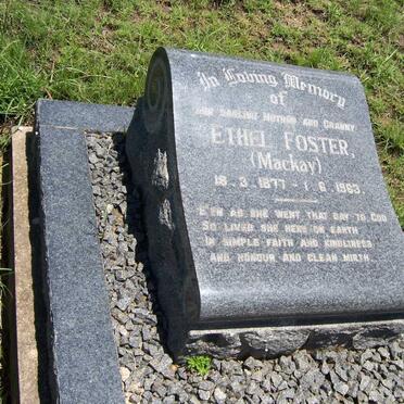 FOSTER Ethel nee MACKAY 1877-1963