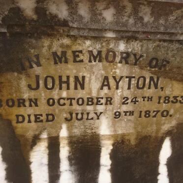 AYTON John 1833-1870