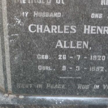 ALLEN Charles Henry 1920-1952