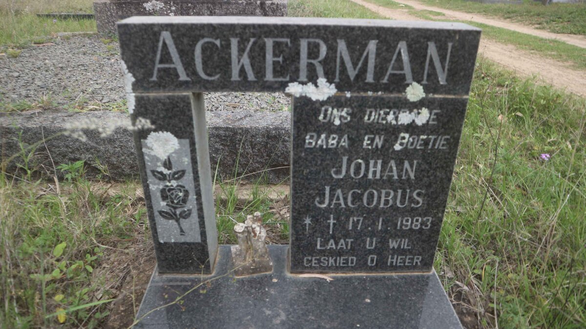 ACKERMAN Johan Jacobus 1983-1983 