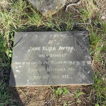 AYTON Jane Eliza nee STOKES 1841-1922