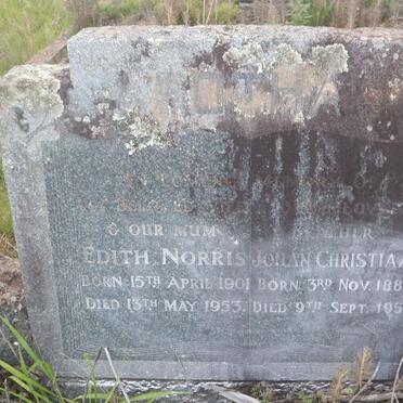 BOTHA Johan Christiaan 1882-1958 &amp; Edith NORRIS 1901-1953