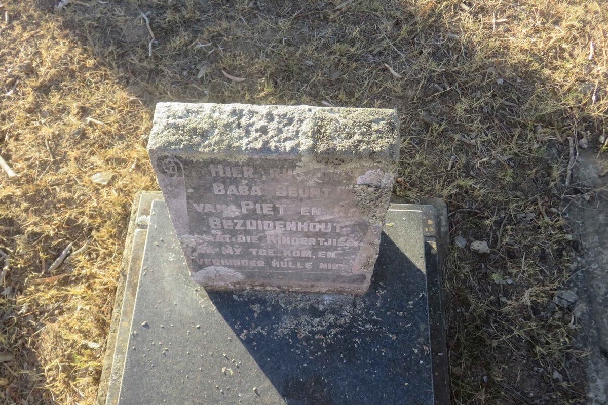 BEZUIDENHOUT Baba seun