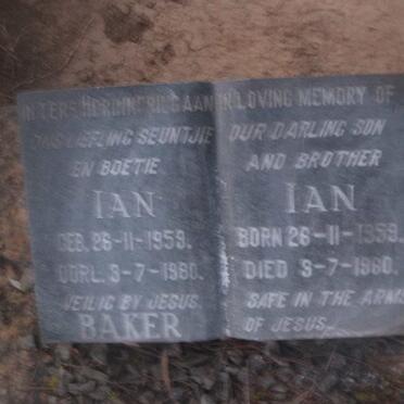 BAKER Ian 1959-1980