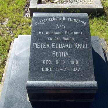 BOTHA Pieter Eduard Kriel 1918-1977