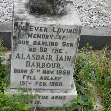 BARBOUR Alasdair Iain 1959-1960