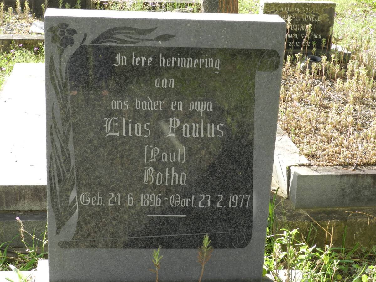 BOTHA Elias Paulus 1896-1977