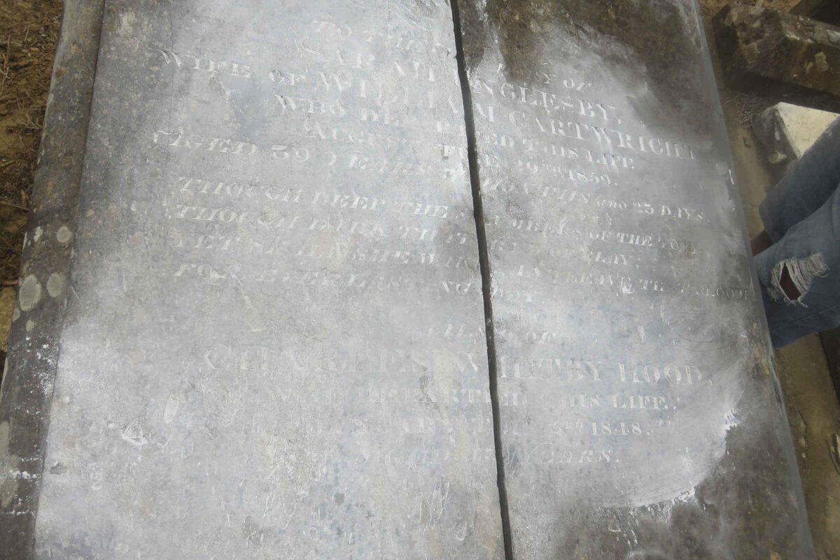 CARTWRIGHT Sarah nee INGLESBY -1850 :: HOOD Charles Whitby -1848 