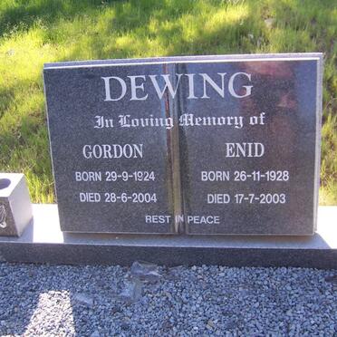 DEWING Gordon 1924-2004 &amp; Enid 1928-2003