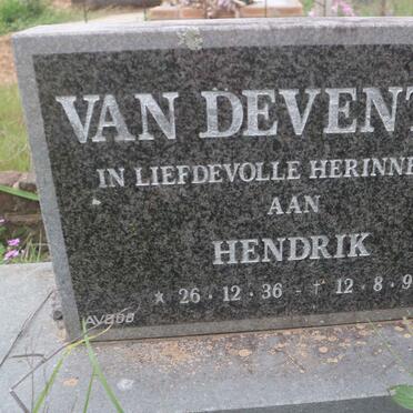 DEVENTER Hendrik, van 1936-1996