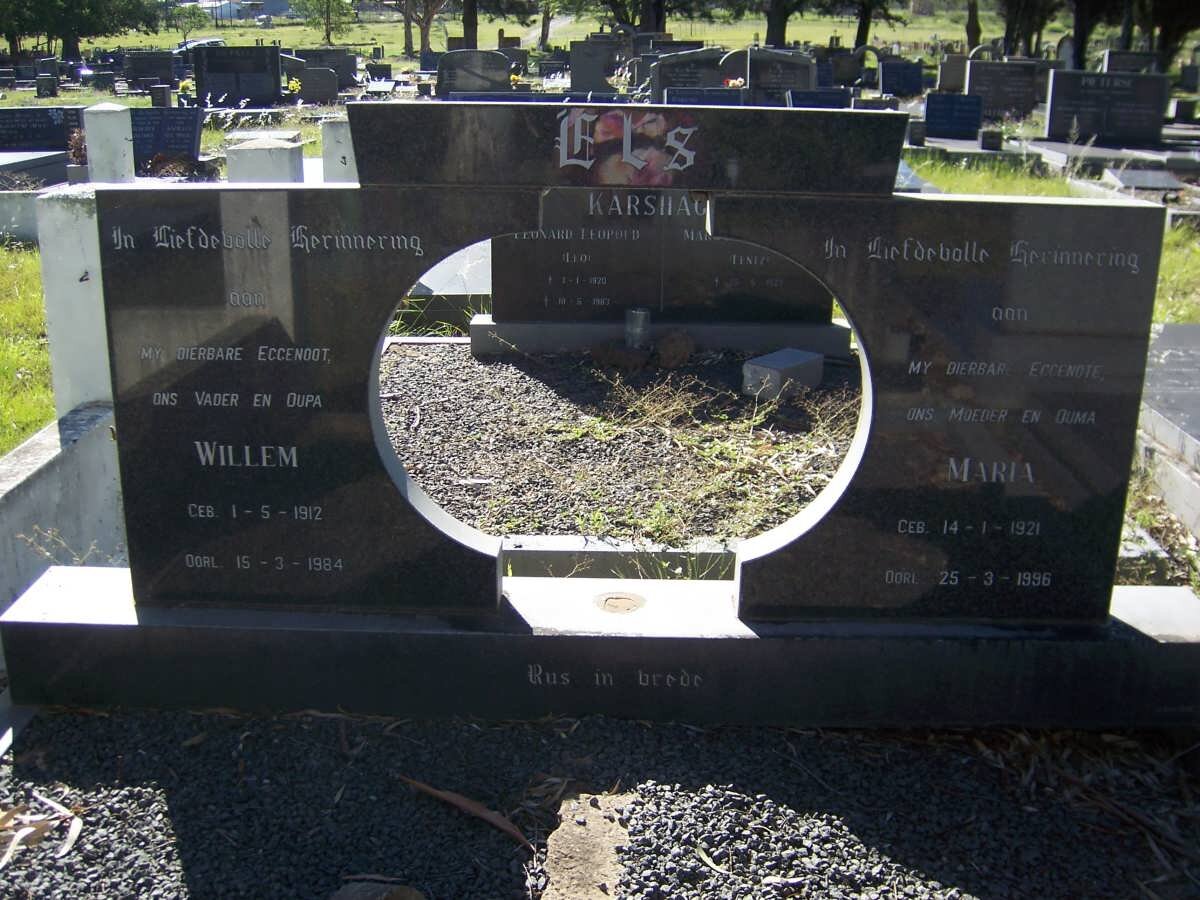 ELS Willem 1912-1984 &amp; Maria 1921-1996