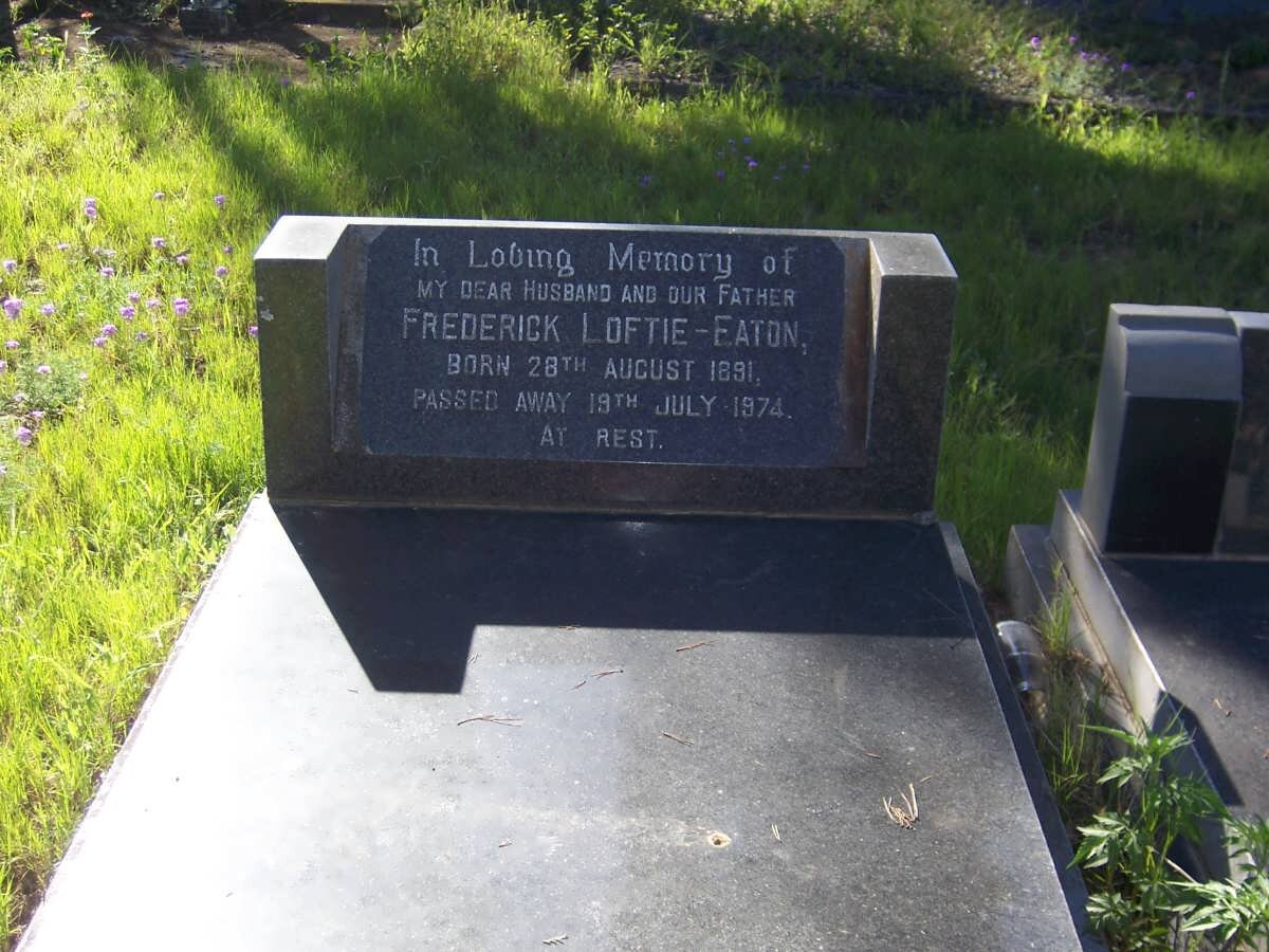 EATON Frederick, LOFTIE- 1891-1974