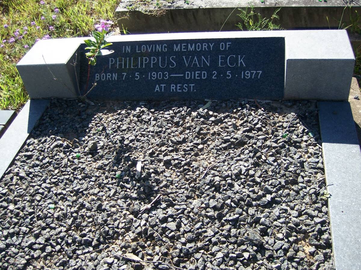 ECK Philippus, van 1903-1977