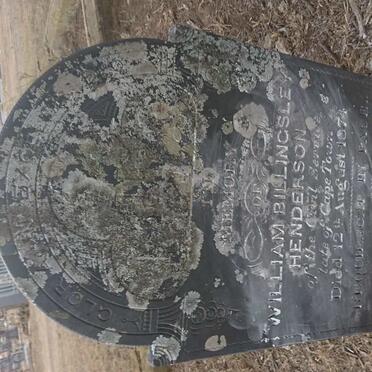 HENDERSON William Billingsley -1874