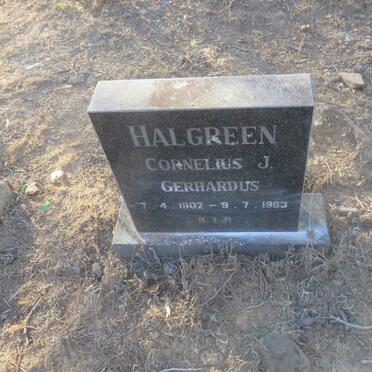 HALGREEN Cornelius J. Gerhardus 1902-1983