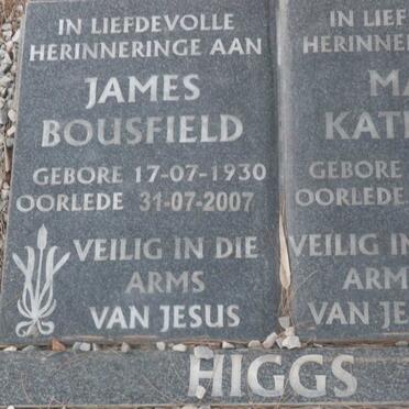 HIGGS James Bousfield 1930-2007 &amp; Mary Kathleen 1937-2005