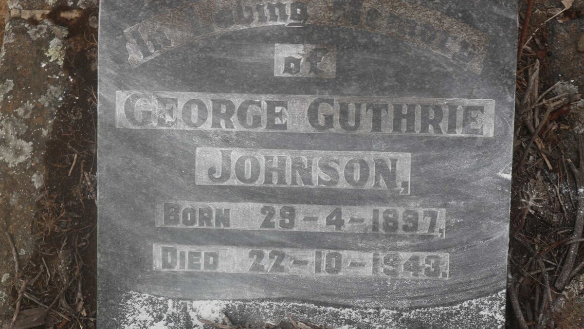 JOHNSON George Guthrie 1897-1943