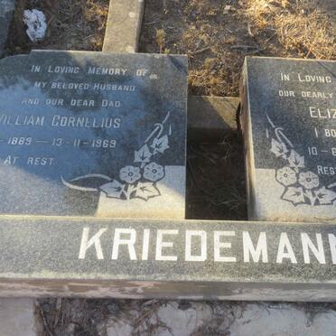 KRIEDEMANN William Cornelius 1889-1969 &amp; Elizabeth Marie WITTSTOCK 1893-1977