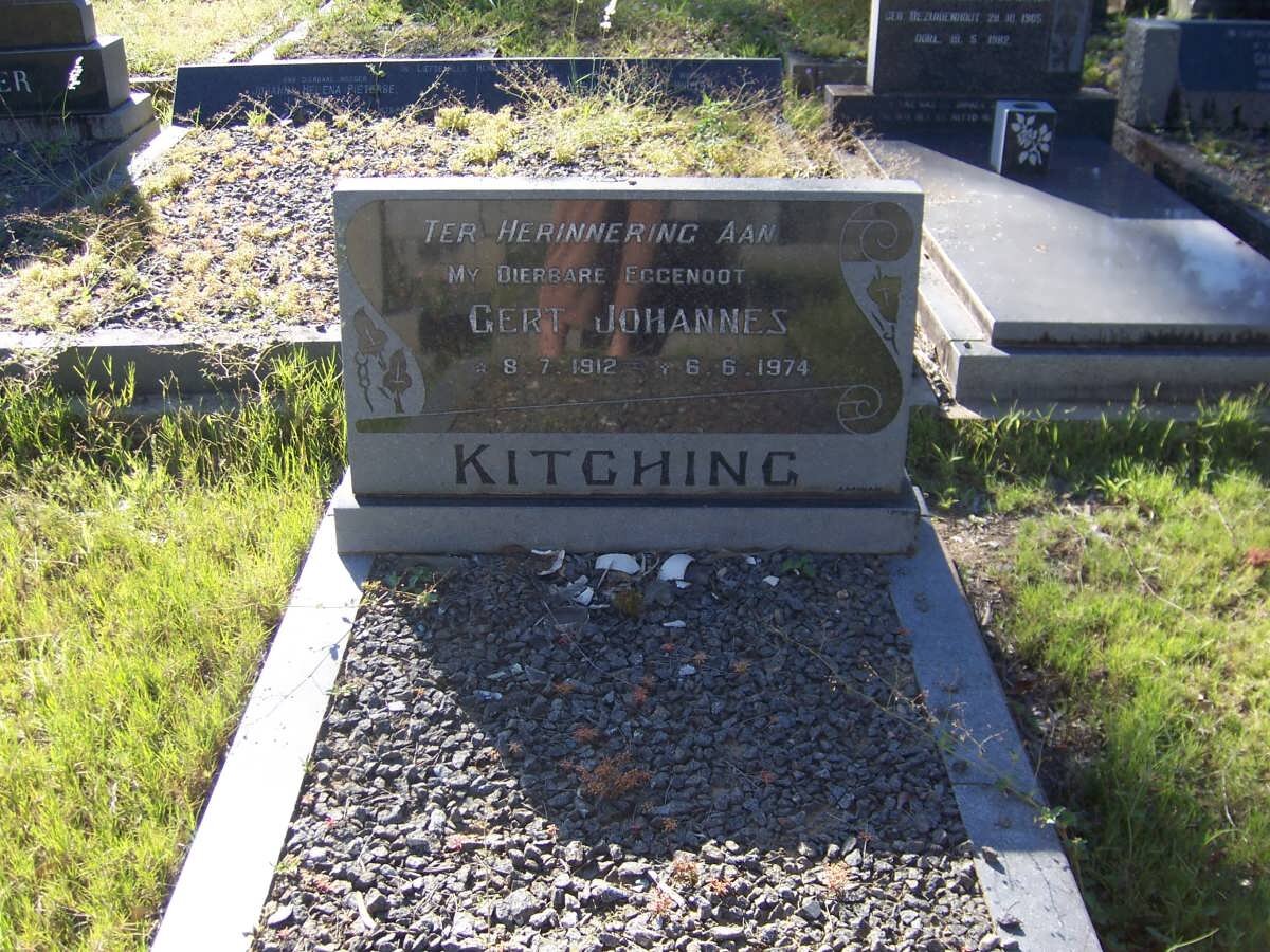 KITCHING Gert Johannes 1912-1974