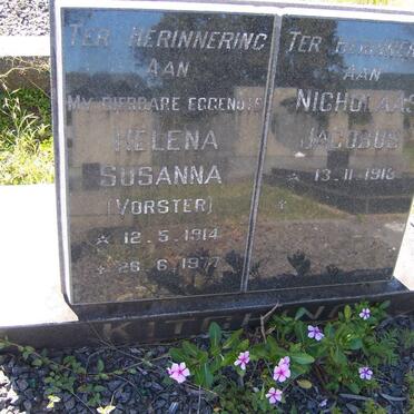 KITCHING Nicolaas Jacobus 1913- &amp; Helena Susanna VORSTER 1914-1977