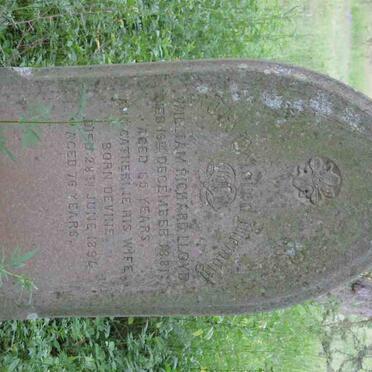 LLOYD William Richard -1881 &amp; Catherine DEVINE -1894