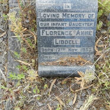 LIDDELL Florence Anne 1953-1954