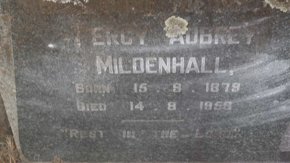 MILDENHALL Percy Aubrey 1879-1958