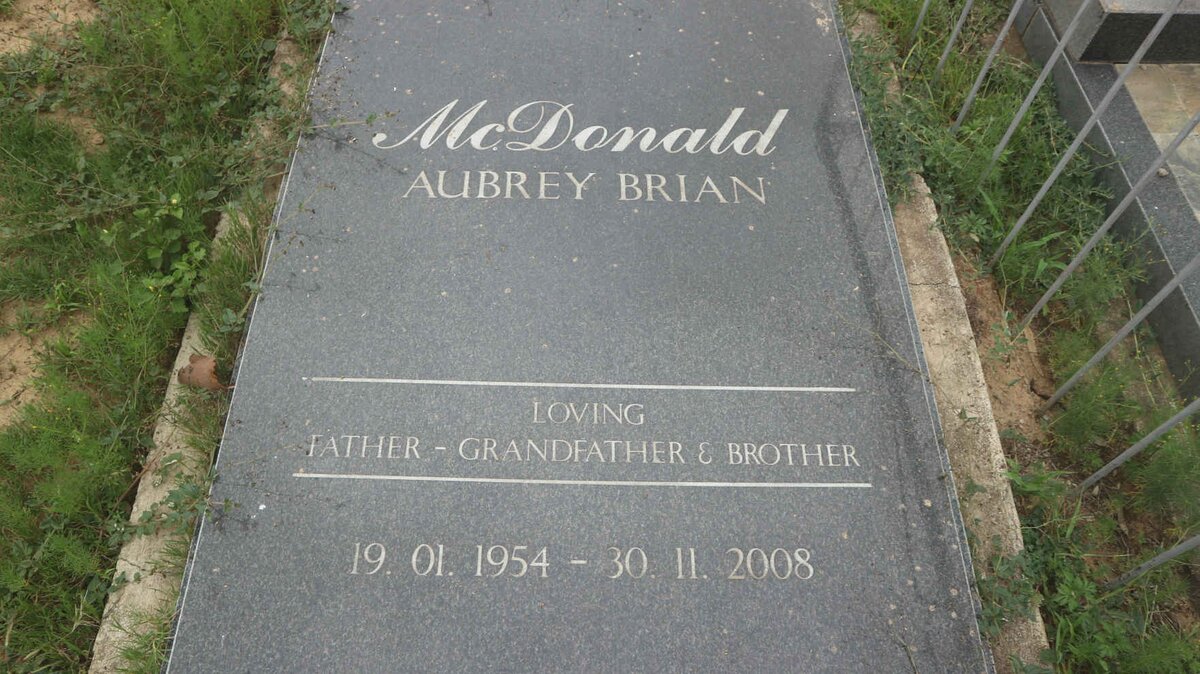 MCDONALD Aubrey Brian 1954-2008