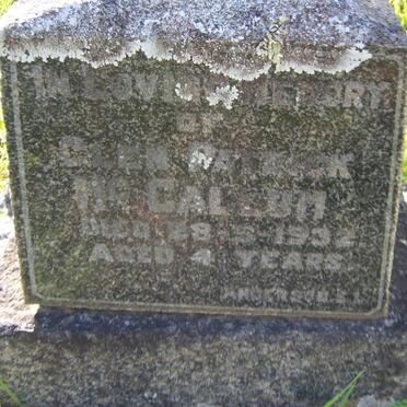 McCALLUM Glen Patrick -1932